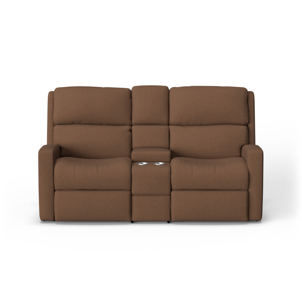 Catalina Power Reclining Loveseat with Console & Power Headrests - Fabric 128-65