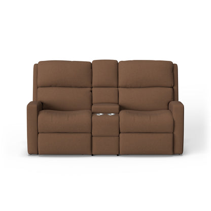 Catalina Power Reclining Loveseat with Console & Power Headrests - Fabric 128-65