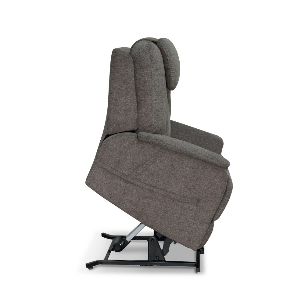 Zecliner Model 3+ Petite Power Lift Recliner with Power Headrest, Lumbar, Heat & Massage - Fabric 358-04