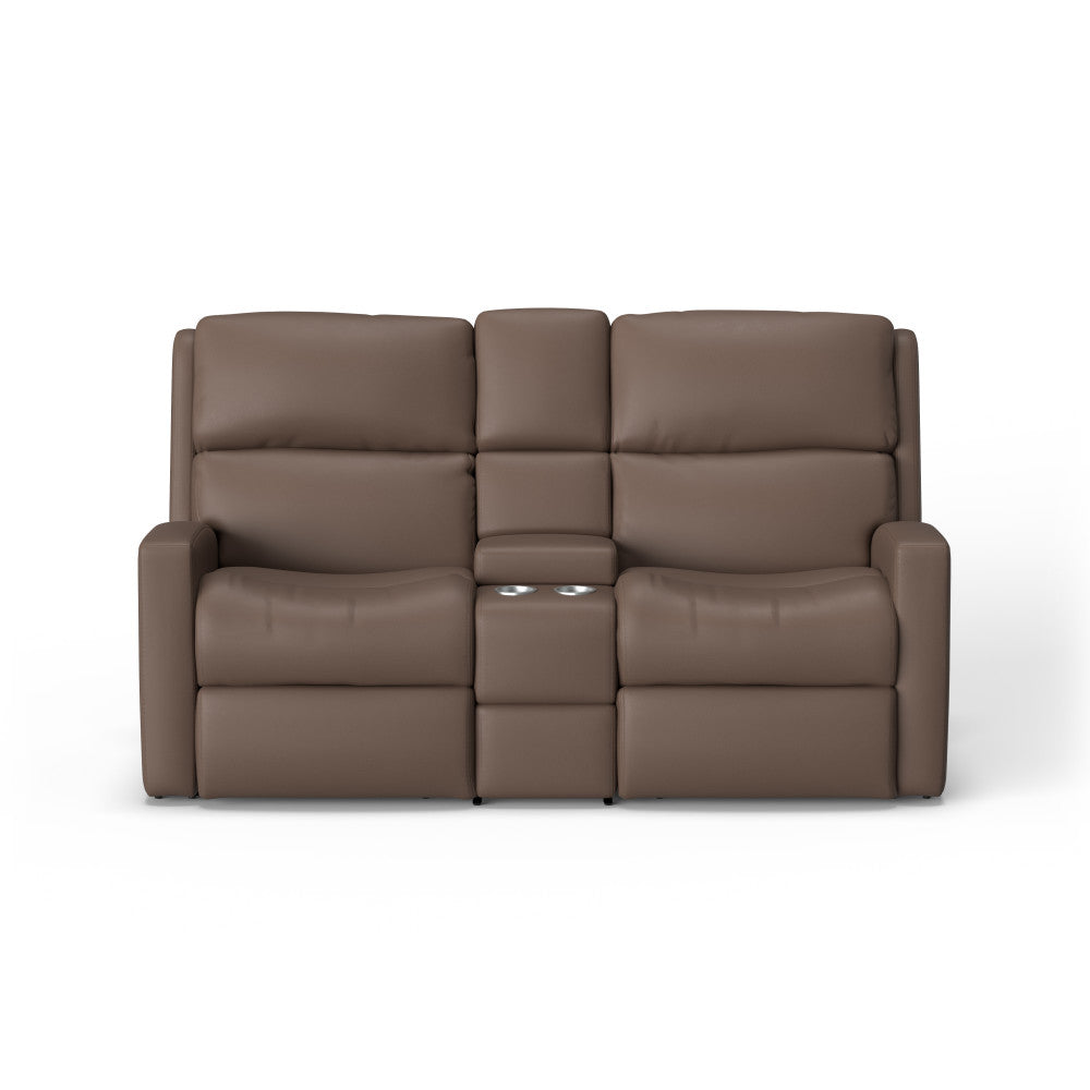 Catalina Power Reclining Loveseat with Console - Leather 775-80
