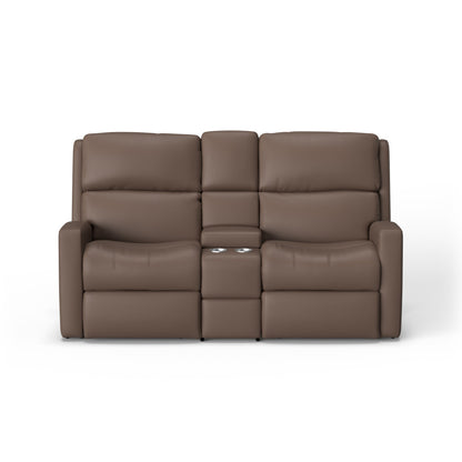 Catalina Power Reclining Loveseat with Console - Leather 775-80