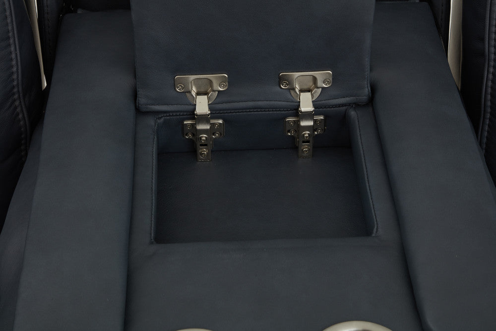 Warren Power Reclining Sofa with Console, Power Headrest & Lumbar - Default Title