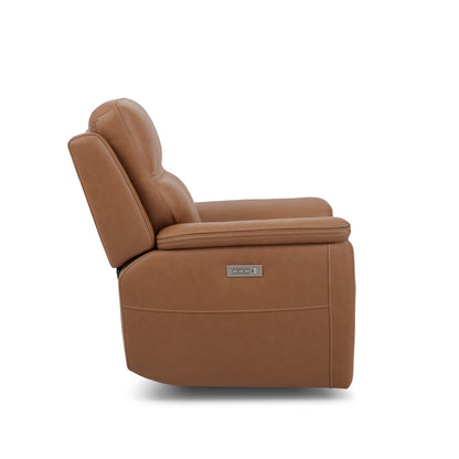 Sawyer Power Recliner with Power Headrest & Lumbar - Leather 727-73