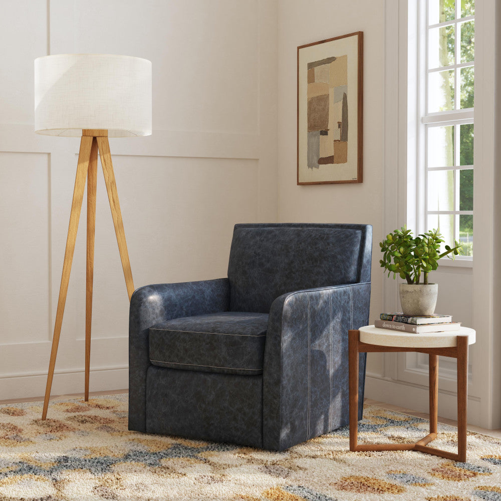 Beckett Swivel Chair - Leather 527-40