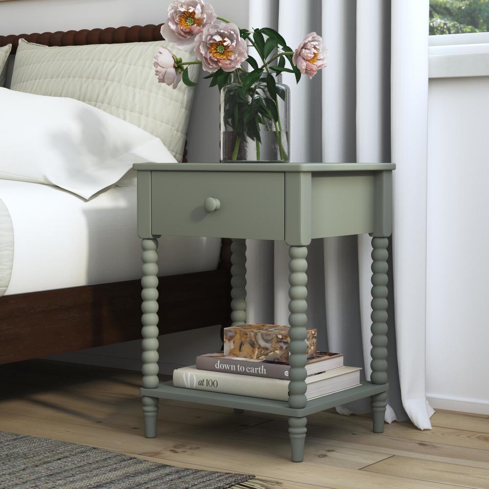 Spindle Nightstand - Green