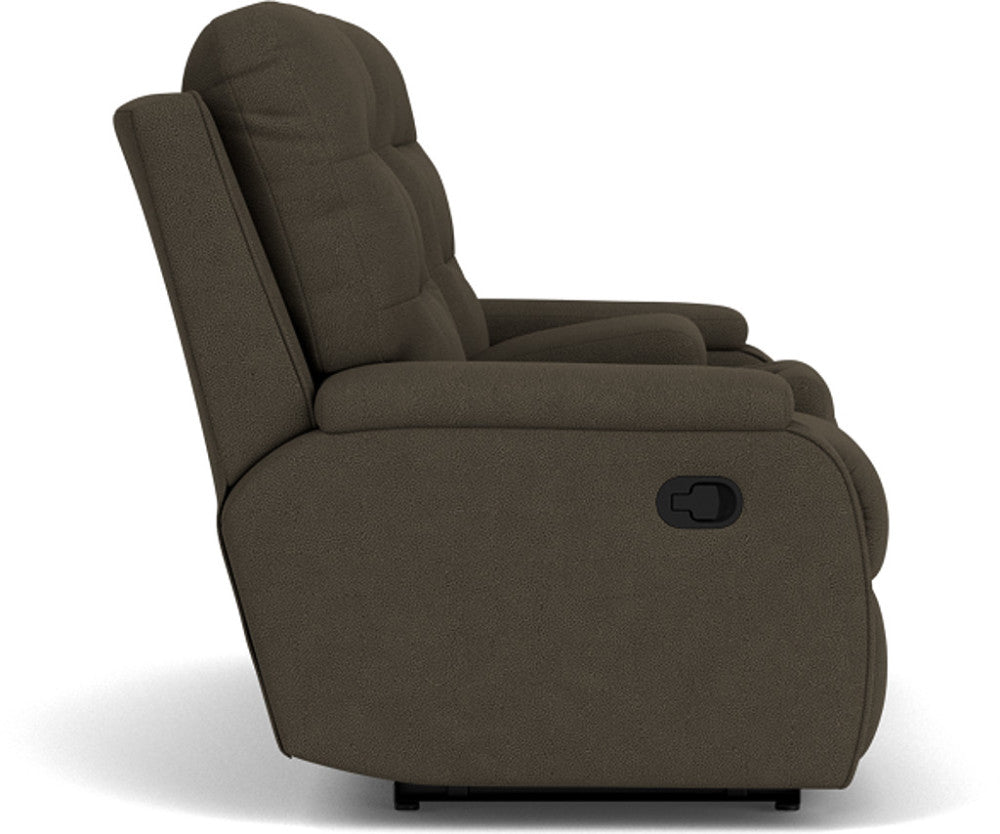 Kerrie Reclining Loveseat with Console - Default Title