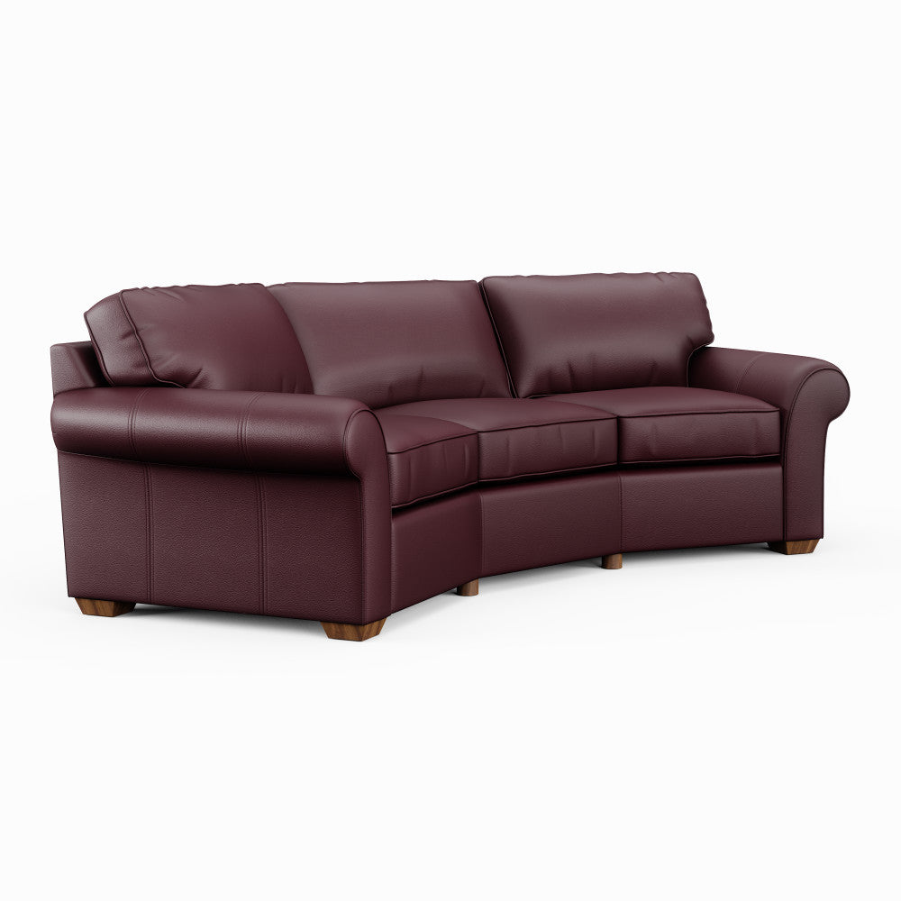 Vail Conversation Sofa - Leather 110-90