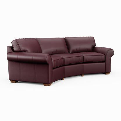 Vail Conversation Sofa - Leather 110-90