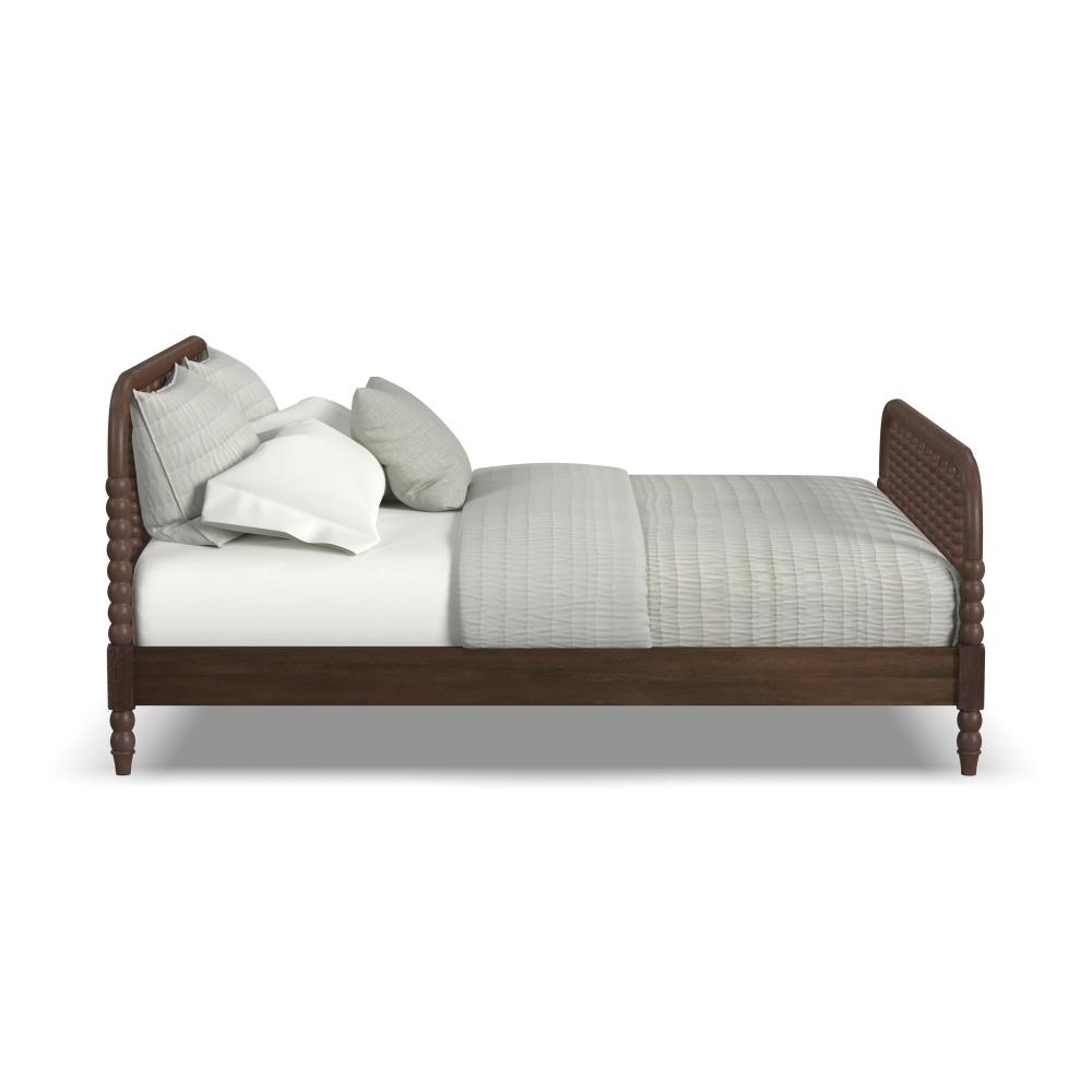 Spindle King Bed - Brown