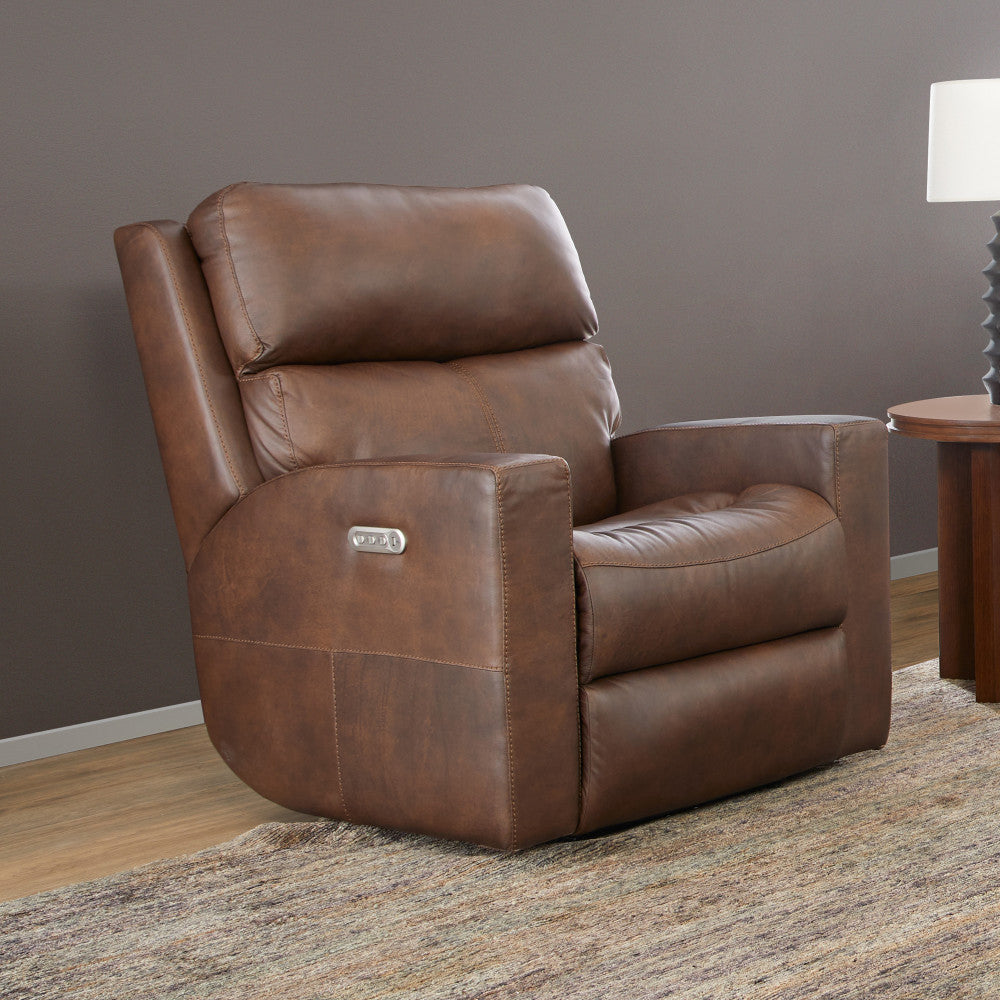 Score Power Recliner with Power Headrest & Lumbar - Leather 654-70