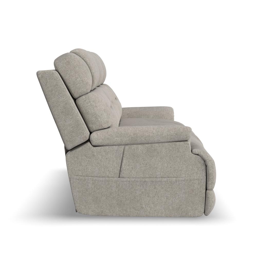 Zecliner Zofa Power Sleep Sofa with Power Headrests & Lumbar - Gray