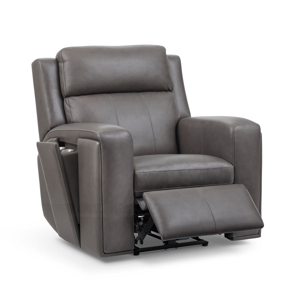 Wyatt Power Recliner with Power Headrest & Lumbar - Leather 705-02