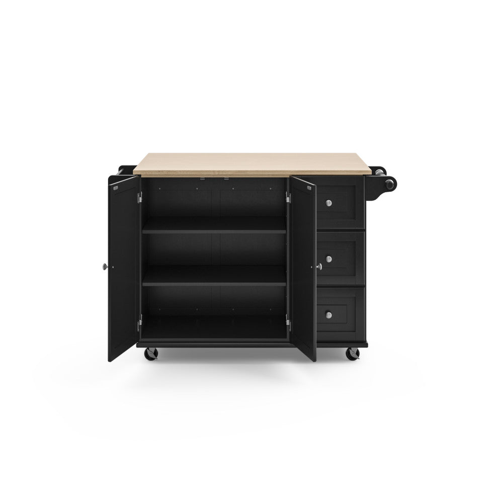 Dolly Madison Kitchen Cart - Black