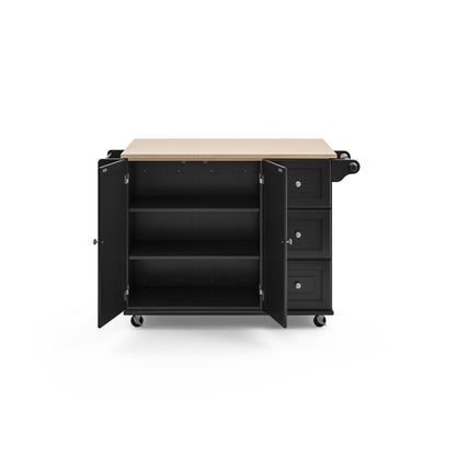 Dolly Madison Kitchen Cart - Black