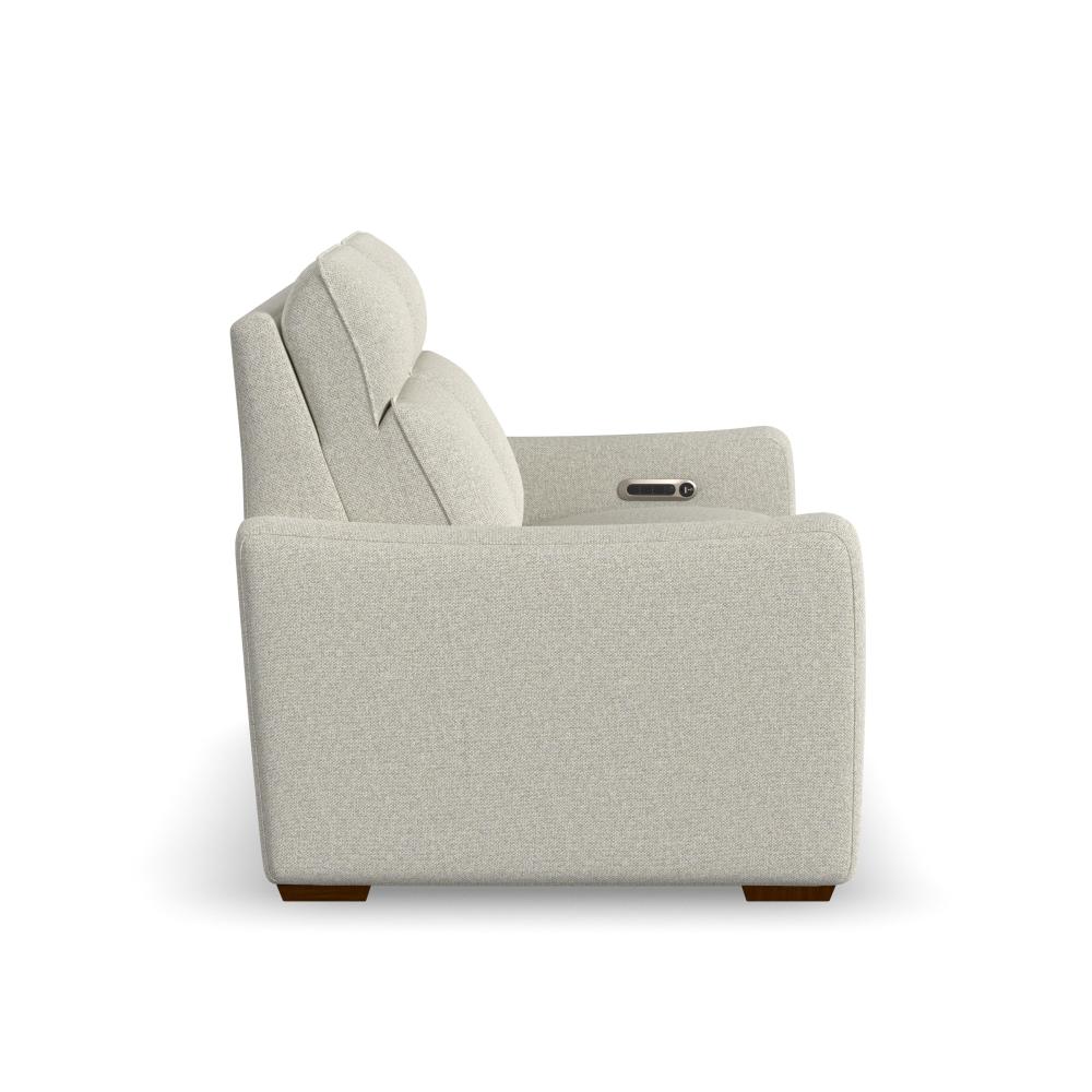 Ava Power Reclining Loveseat with Power Headrest & Lumbar - Fabric 157-81