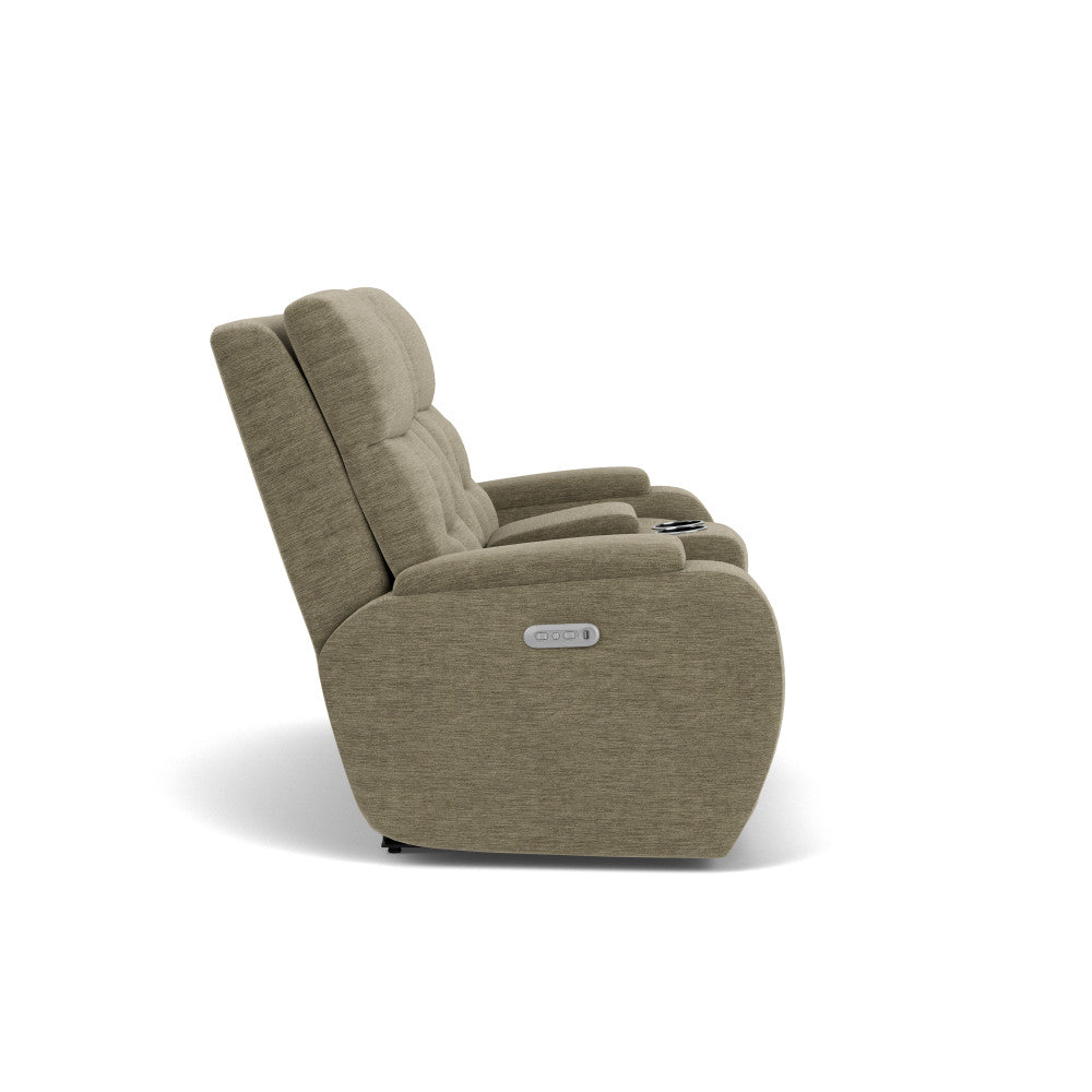 Strait Power Recliner with Power Headrest & Lumbar - Default Title