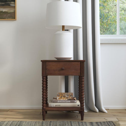 Spindle Nightstand - Brown