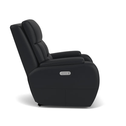 Strait Power Recliner with Power Headrest - Leather 653-80