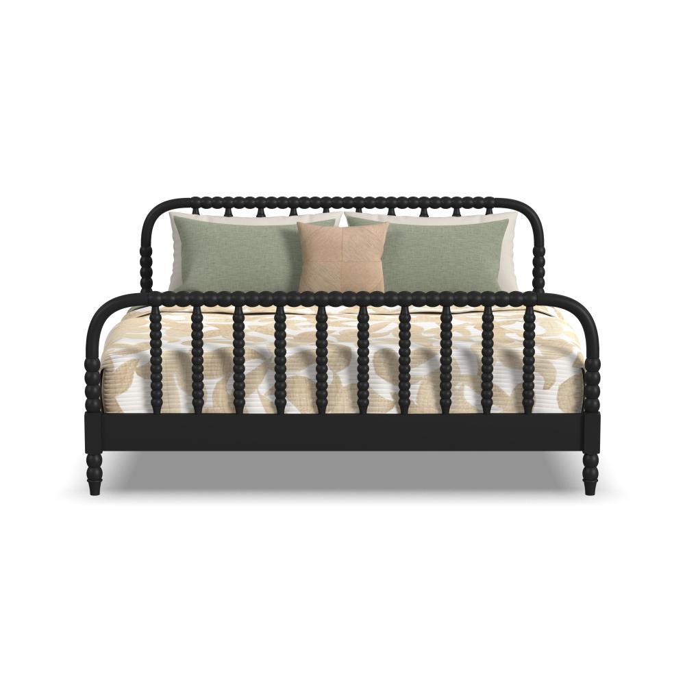 Spindle King Bed - Black