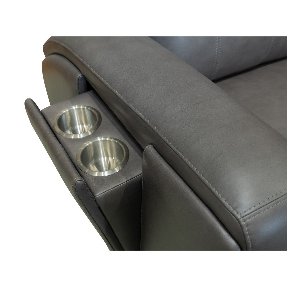 Wyatt Power Reclining Sofa with Power Headrests & Lumbar - Leather 705-02