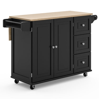 Dolly Madison Kitchen Cart - Black