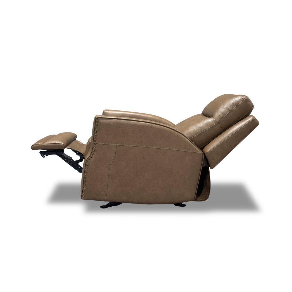 Maxwell Power Gliding Recliner with Power Headrest and Lumbar - Brown