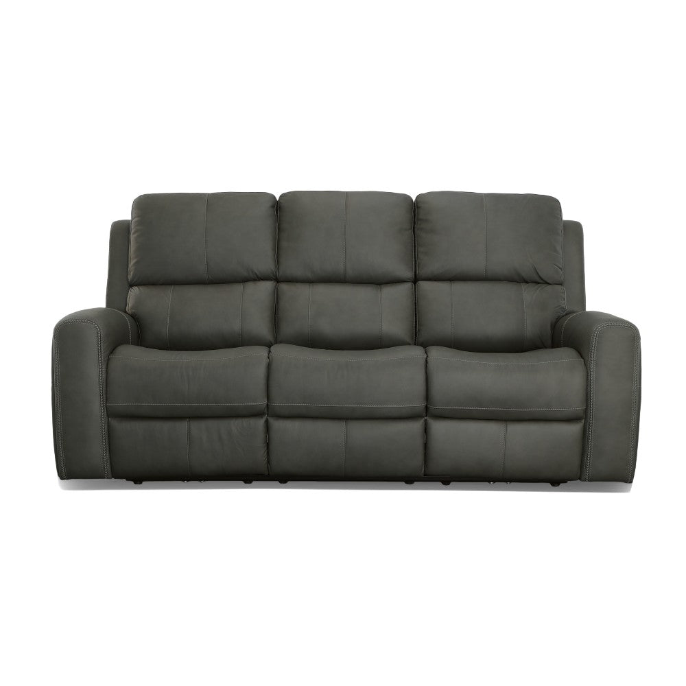 Linden Power Reclining Sofa with Power Headrests & Lumbar - Leather 946-02