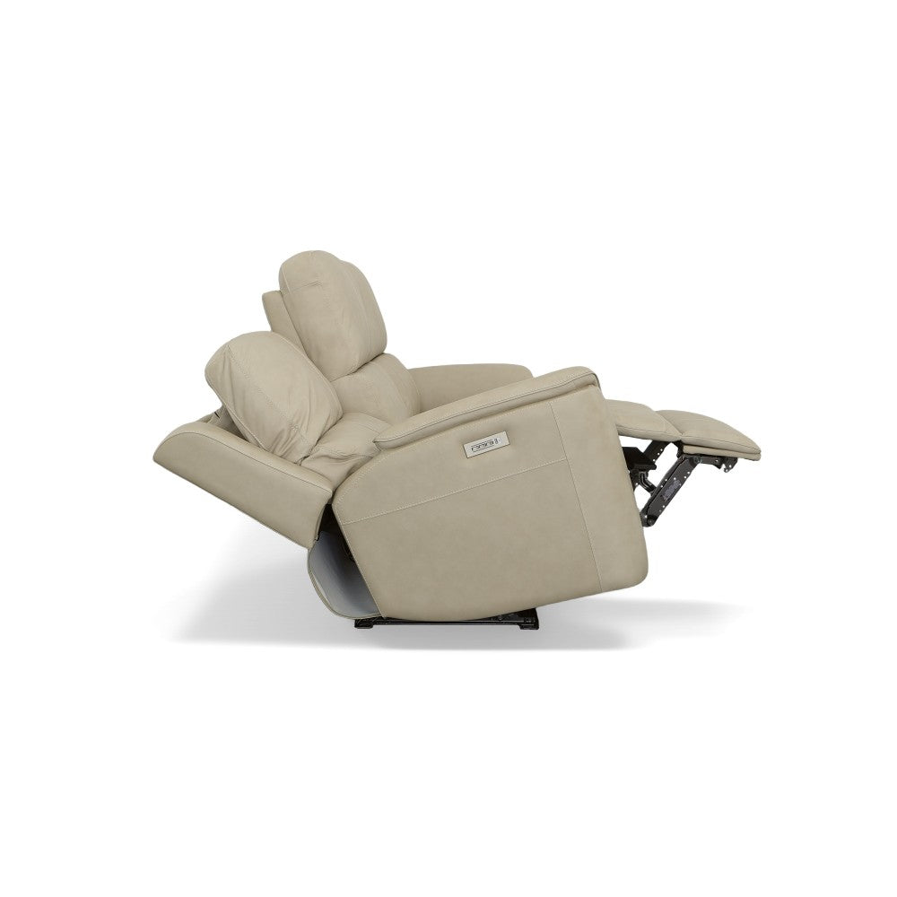 Henry Power Reclining Sofa with Power Headrests & Lumbar - Leather 946-80