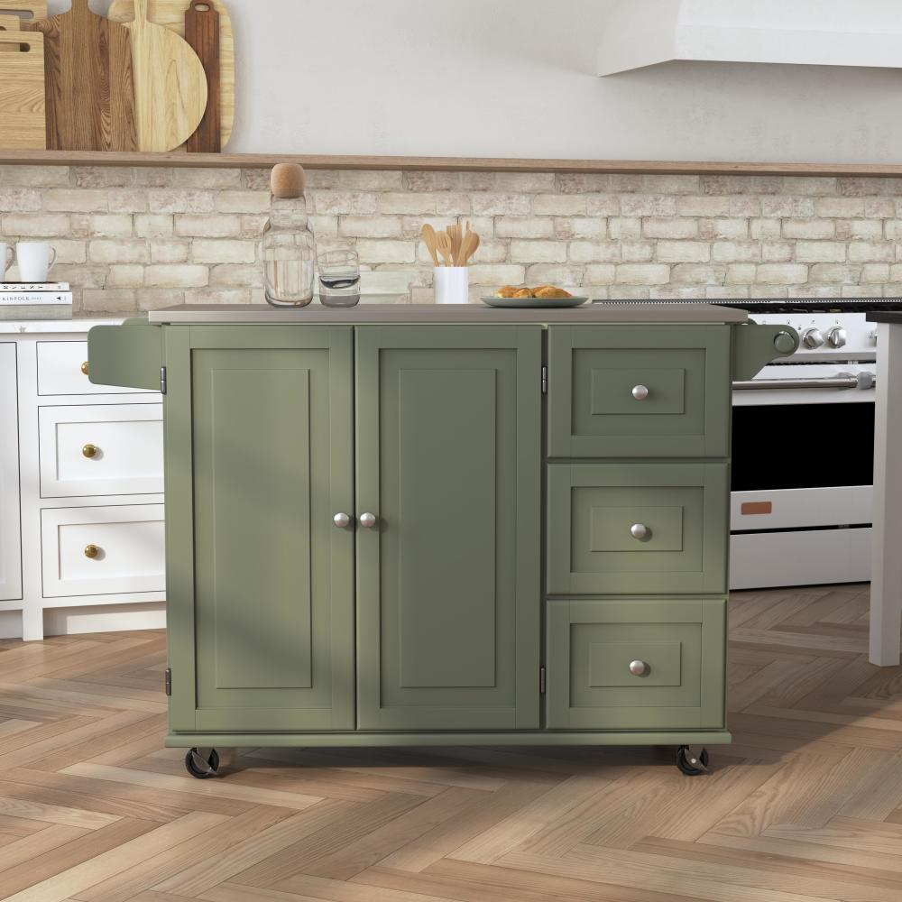 Dolly Madison Kitchen Cart - Green
