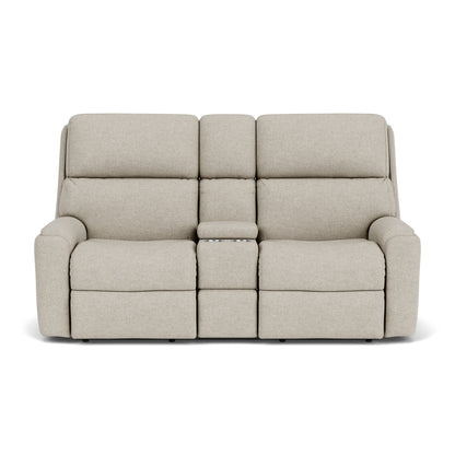 Rio Reclining Loveseat with Console - Fabric 208-40