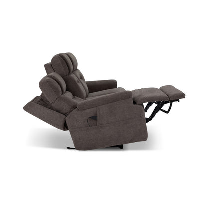 Zecliner Zofa Power Sleep Sofa with Power Headrests & Lumbar - Brown