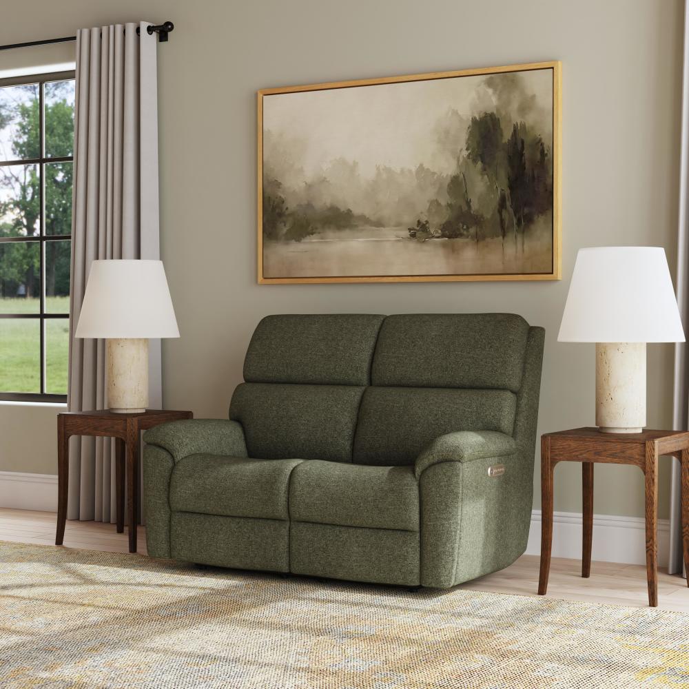Porter Power Reclining Loveseat with Power Headrest & Lumbar - Fabric 787-20