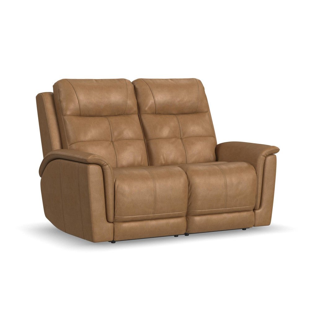 Ranger Power Reclining Loveseat with Power Headrest, Lumbar, Heat & Massage - Leather 439-72