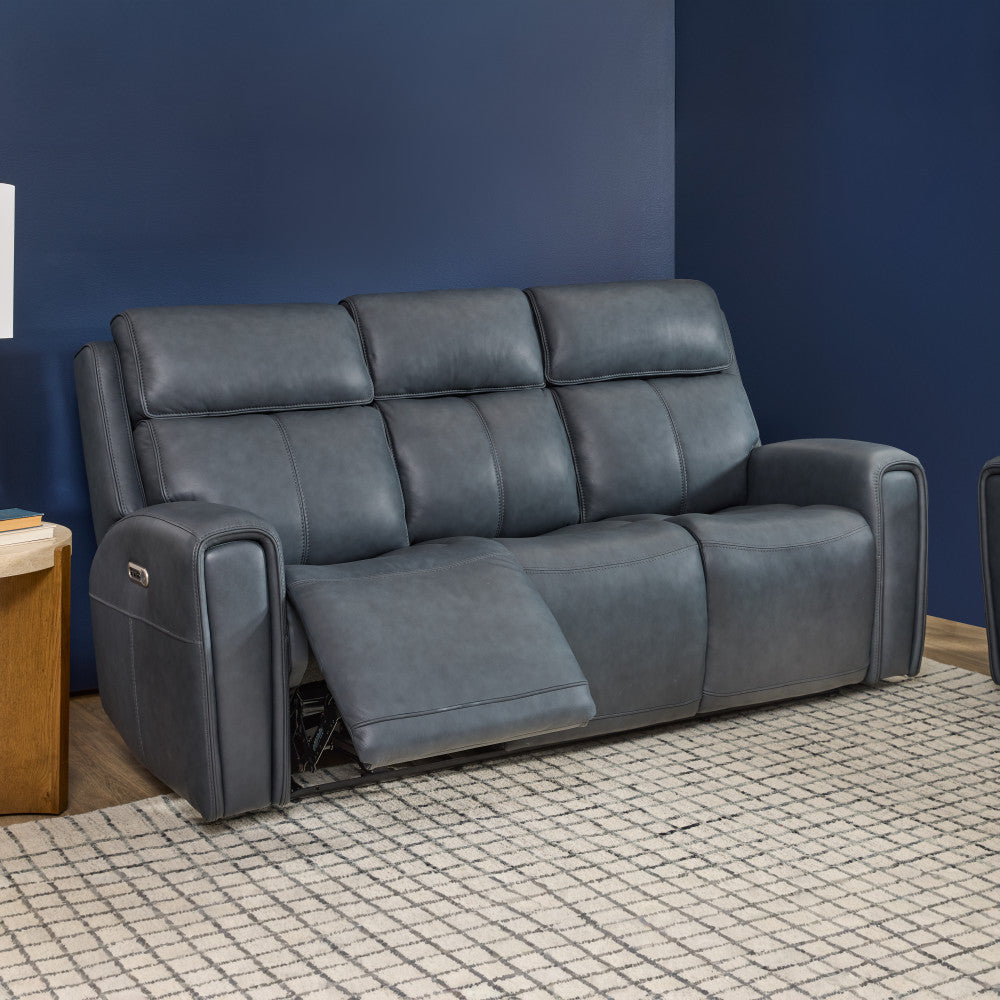 Warren Power Reclining Sofa with Console, Power Headrest & Lumbar - Default Title