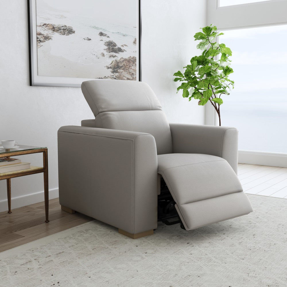 Aurora Power Recliner with Power Headrest - Leather 749-01