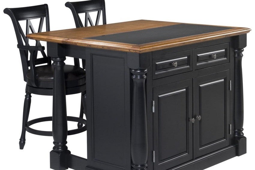 Monarch Kitchen Island - Black - 5000000100