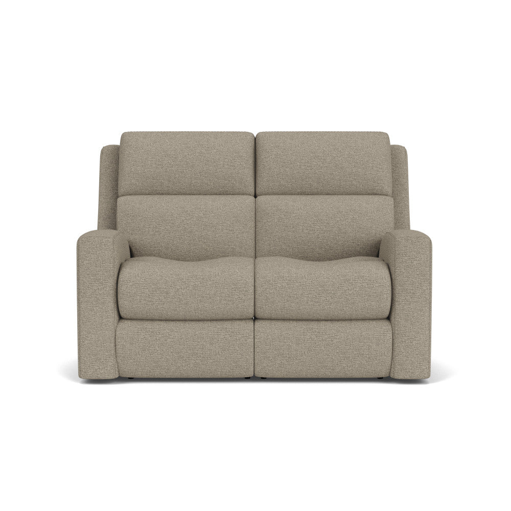 Score Power Reclining Loveseat with Power Headrests & Lumbar - Fabric 076-11