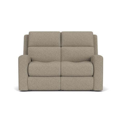 Score Power Reclining Loveseat with Power Headrests & Lumbar - Fabric 076-11