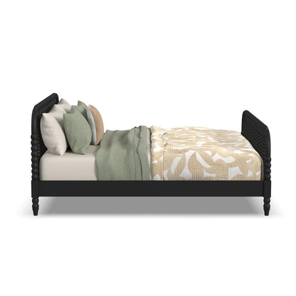 Spindle King Bed - Black