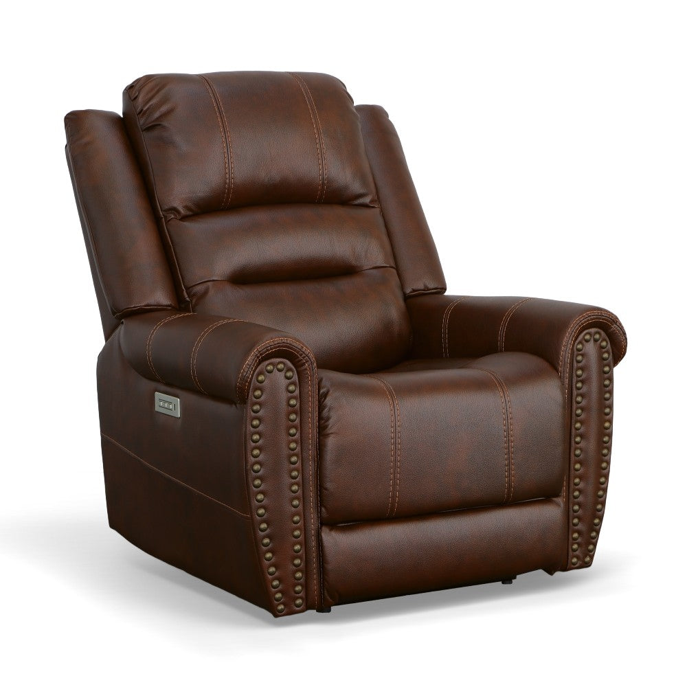 Oscar Power Recliner with Power Headrest - Fabric 629-72