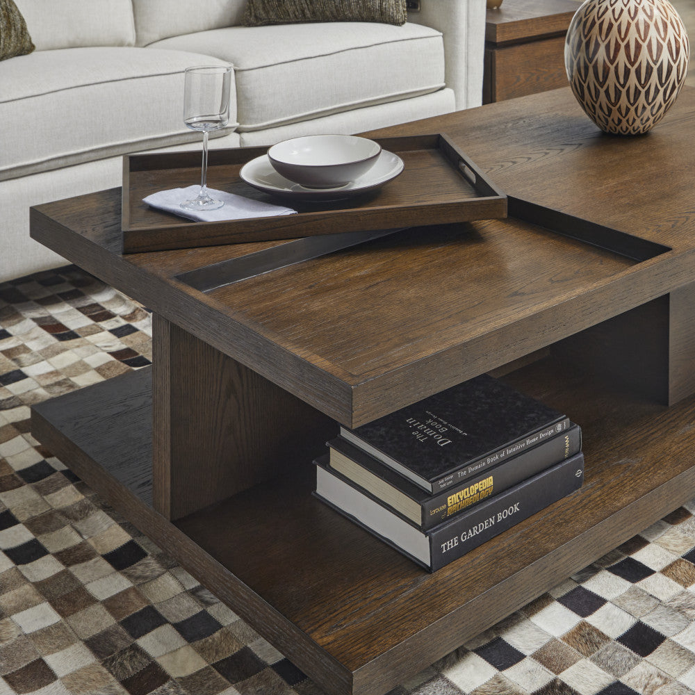 Athens Rectangular Coffee Table with Casters - Default Title