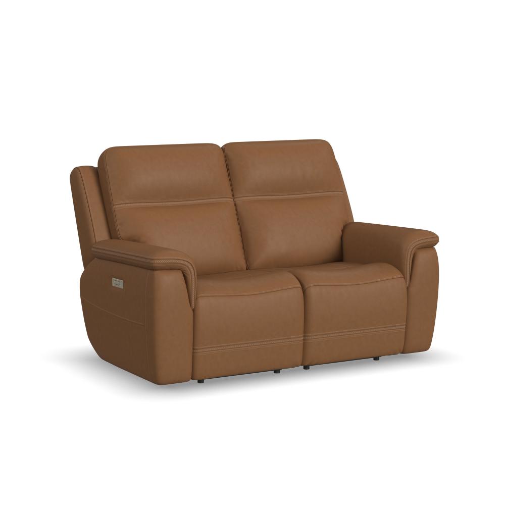 Sawyer Power Reclining Loveseat w/ Pwr Headrests, Lumbar - Leather 727-73