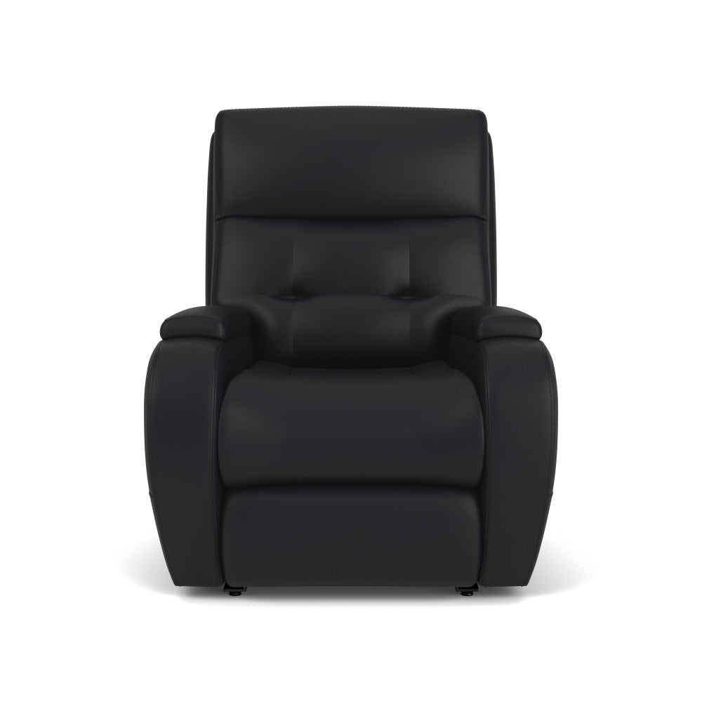 Strait Power Recliner with Power Headrest - Leather 653-80