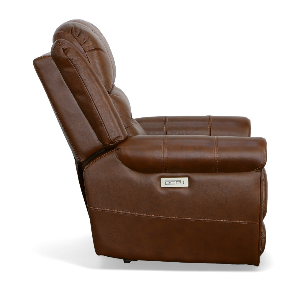 Oscar Power Recliner with Power Headrest - Leather 375-72