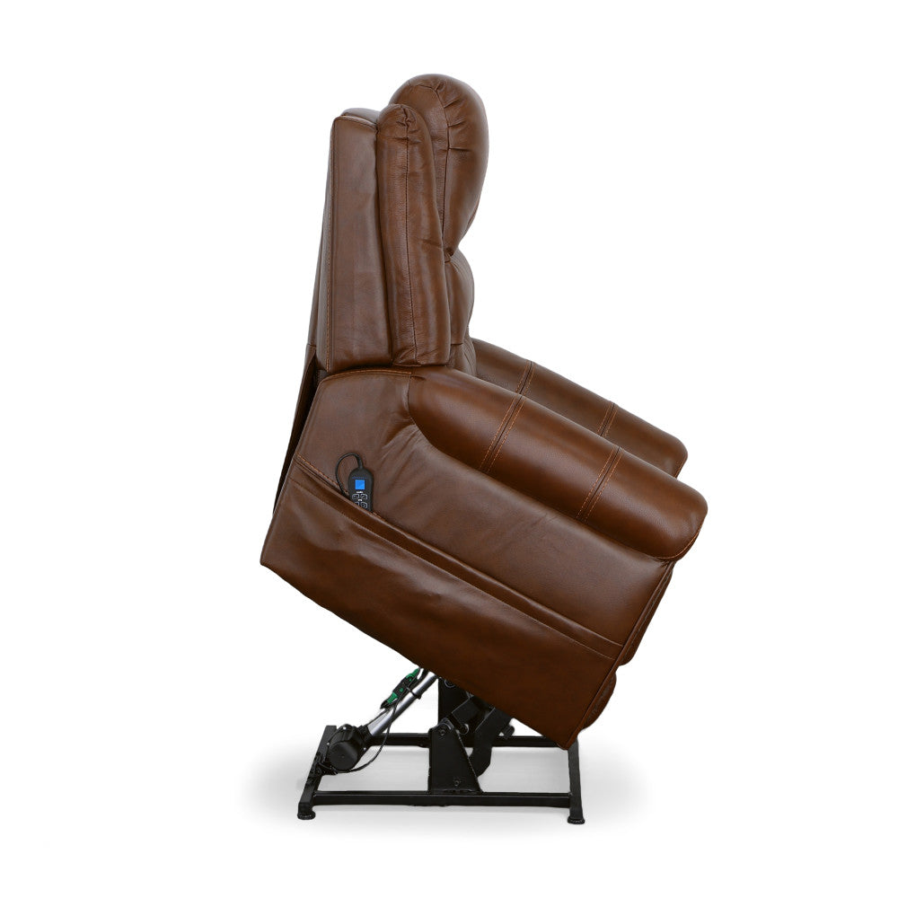 Oscar Power Lift Recliner with Right-Hand Control & Power Headrest - Leather 375-72