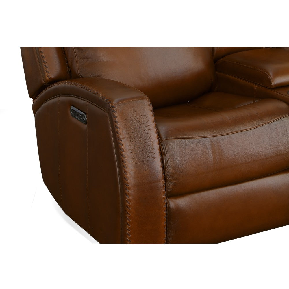 Mustang Power Loveseat with Console with Power Headrest - Default Title