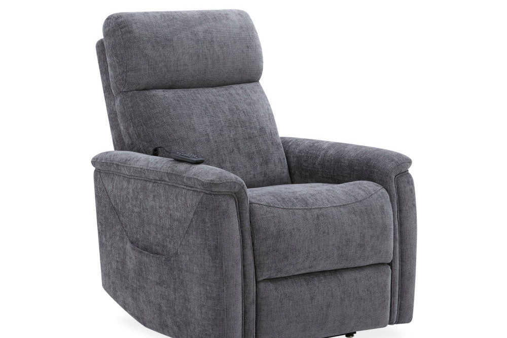 Luma Petite Petite Power Lift Recliner with Power Headrest, Lumbar, Heat & Massage - Fabric 428-02