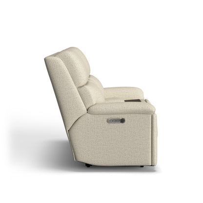 Porter Power Reclining Loveseat with Console, Power Headrests & Lumbar - Fabric 365-80