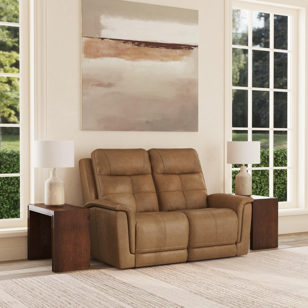 Ranger Power Reclining Loveseat with Power Headrest, Lumbar, Heat & Massage - Leather 439-72