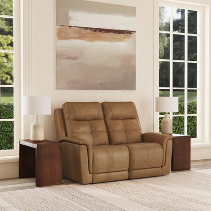 Ranger Power Reclining Loveseat with Power Headrest, Lumbar, Heat & Massage - Leather 439-72